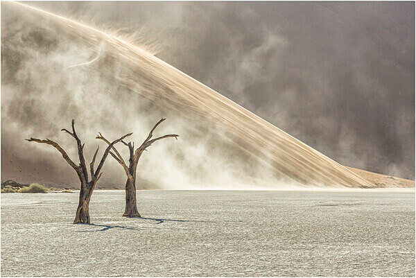 Developing dust storm, Dead Vlei - Namibia
