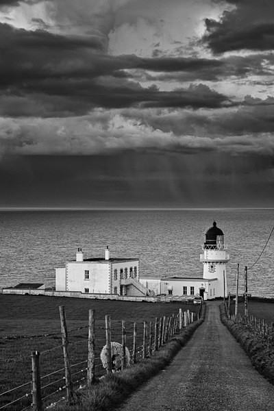 Storm off Tod Head, Aberdeenshire - Lighthouses of Scotland