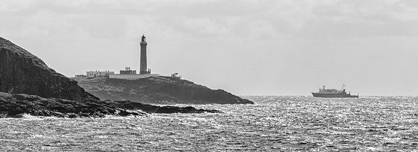 MV Lord of the Isles approaching Ardnamurchan Lighthouse - Lighthouses of Scotland