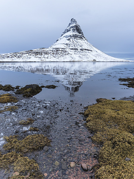 Kirkjufell reflection - Iceland winter
