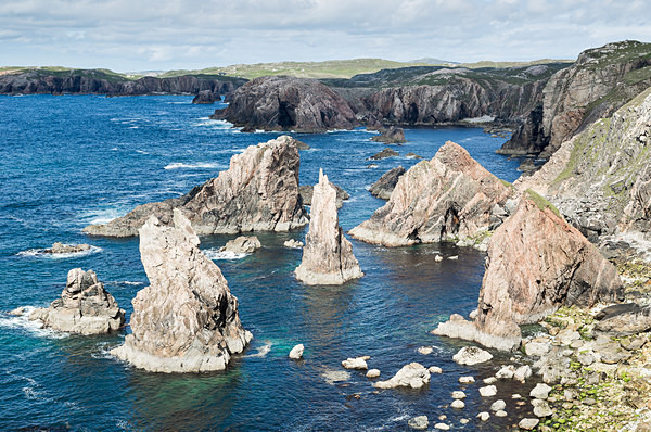 Sea stacks, Mangersta, from Aird Feinis, Lewis - Harris, Lewis and Uists