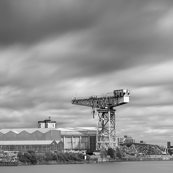 The former Barclay Curle Titan Crane at Scotstoun on the River Clyde, Glasgow