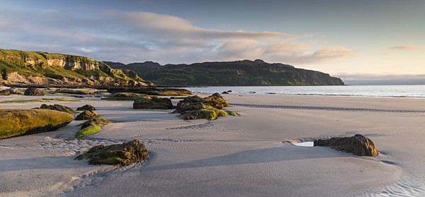 Evening light on The Singing Sands, Eigg - Inner Hebrides - Skye and Eigg