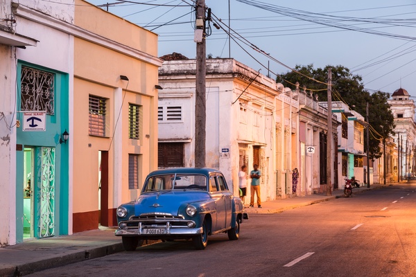 Evening street scene, Cienfuegos - Cuba