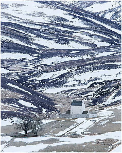 Clearing snow, Corgarff - Miscellaneous Scotland