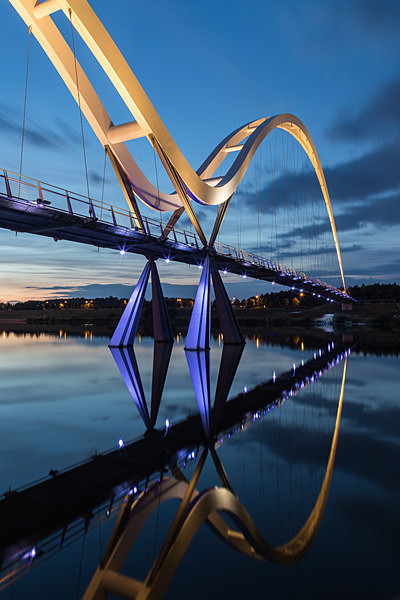Infinity Bridge evening - North East England