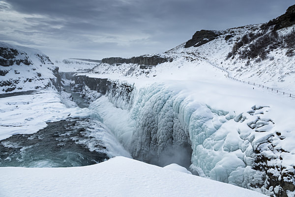 Icy Gulfoss - Iceland winter