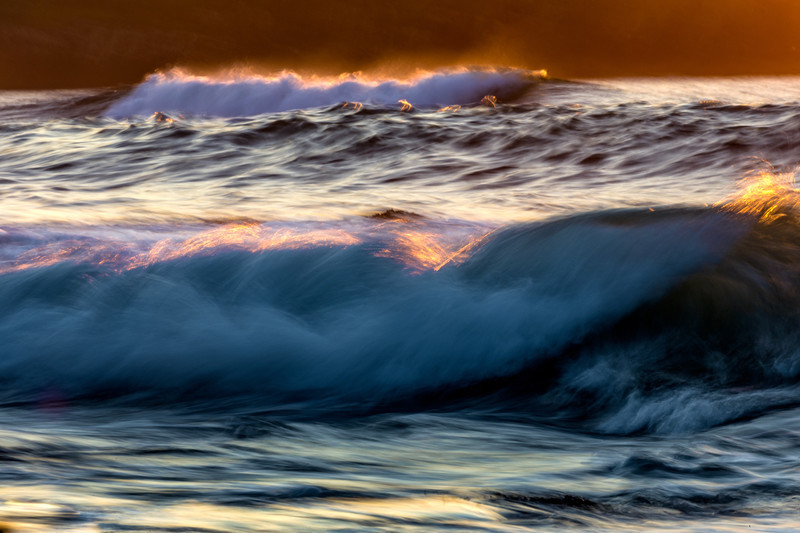 Sunset Waves - Seascapes