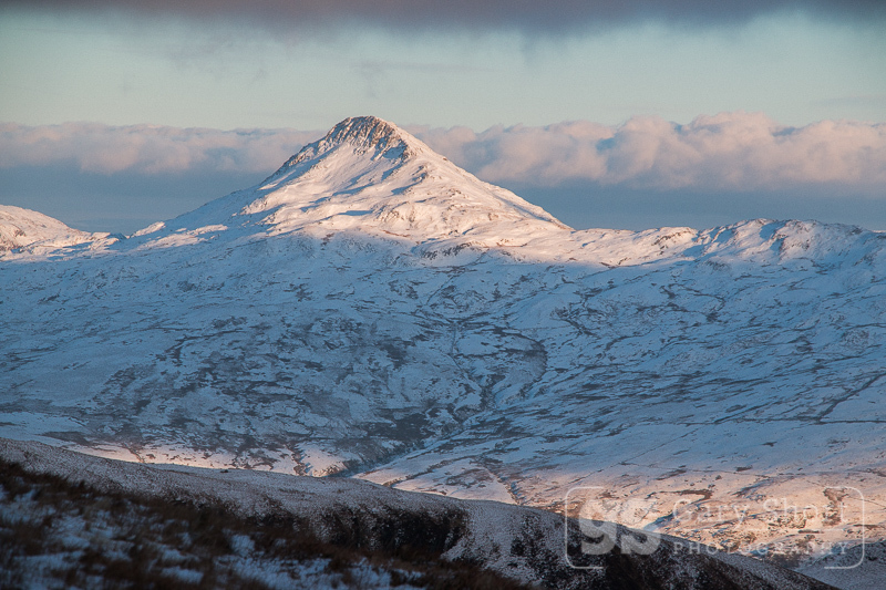 Yr Aran in snow - Snowdonia images