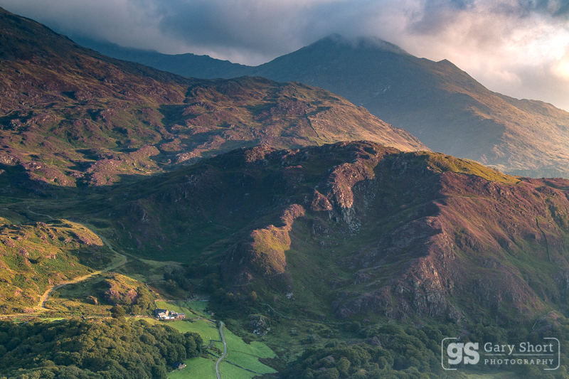 Morning shadows, Nant Gwynant - Snowdon