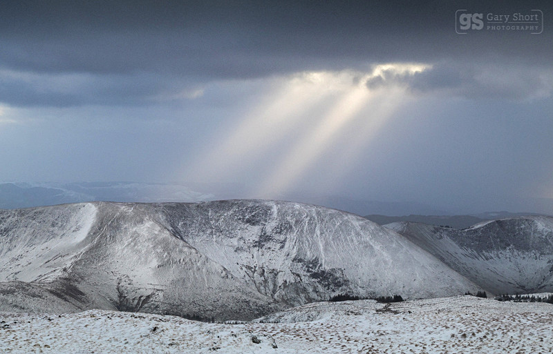 Winter rays, Maen Du - Snowdonia images