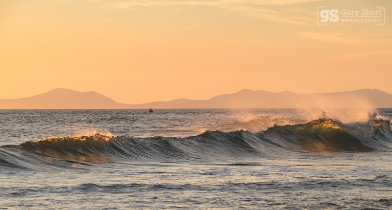 Breaking waves, Cardigan Bay - North Wales images