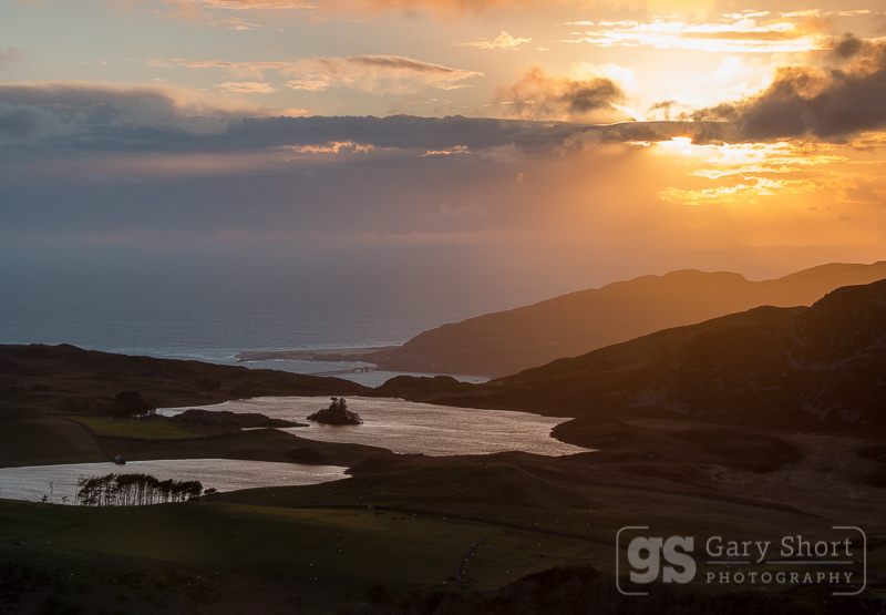 Cregennen Lakes sunset - Snowdonia images