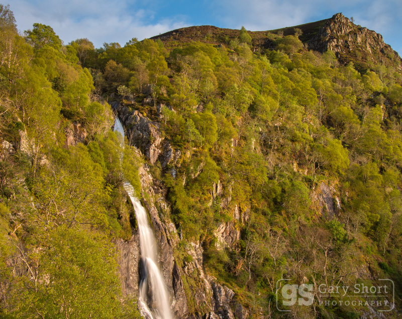 Evening falls at Aber Falls - Snowdonia images