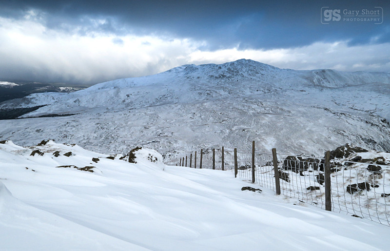 January snow, Aran Fawddwy - Snowdonia images