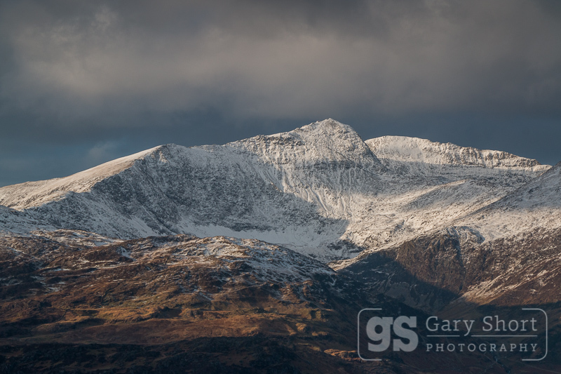 Snowdon summit in snow - Snowdon