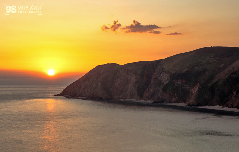 Sunrise beyond Foreland Point - Exmoor National Park
