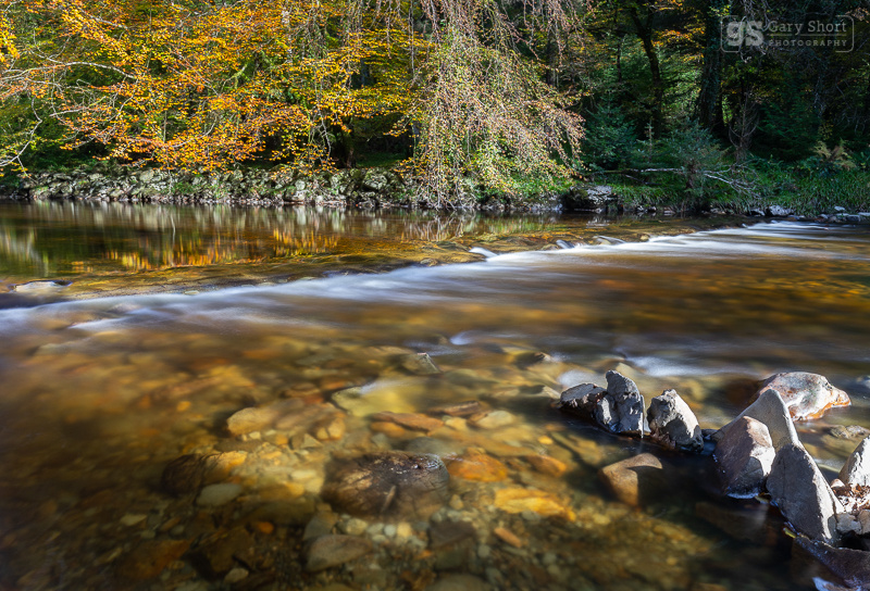 Autumn reflections, Afon Mawddach - Snowdonia images