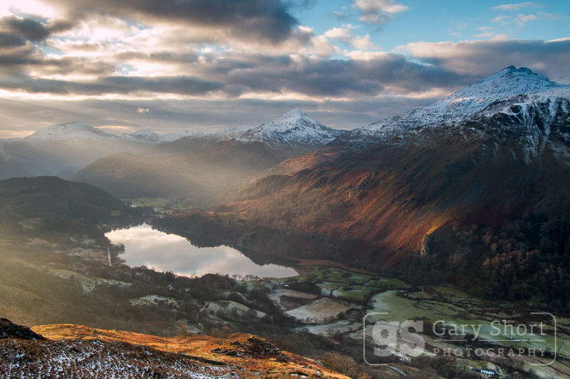 Nant Gwynant, winter light - Snowdonia images
