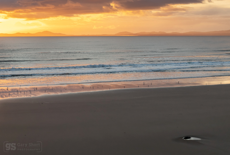 Harlech beach sunset - Snowdonia images
