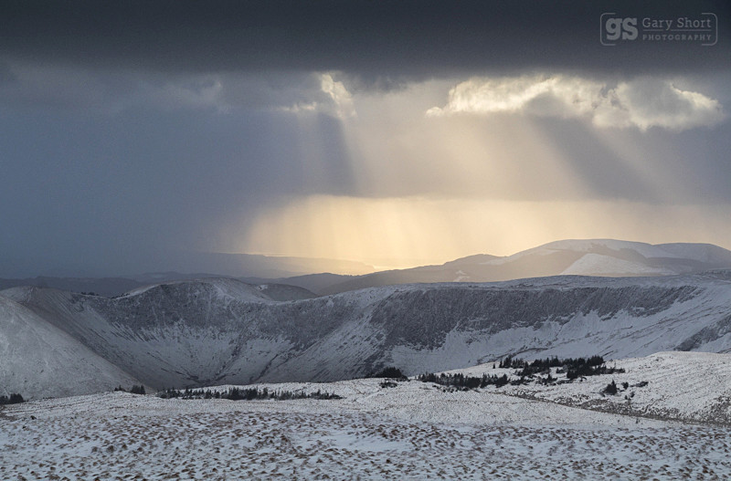 Snow storm, Cribyn Fawr - Snowdonia images