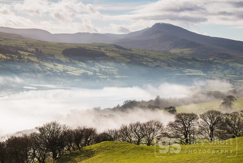 Llyn Tegid emerging from the mist - Snowdonia images