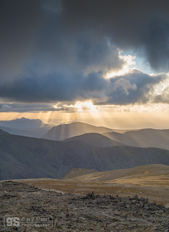 Sunset from Glyder Fawr - Snowdonia images
