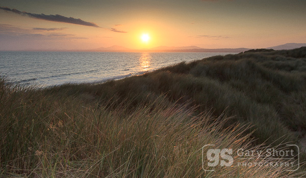 Sunset, Harlech beach - Snowdonia images
