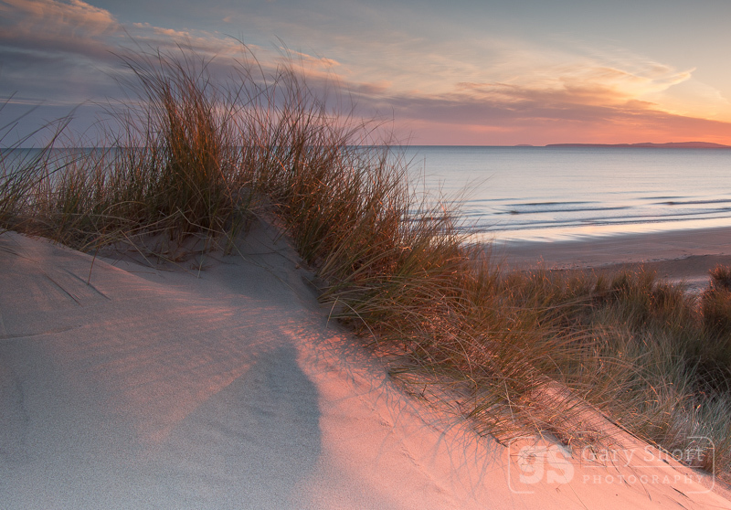 Sunlit dunes, Tremadog Bay - Snowdonia images