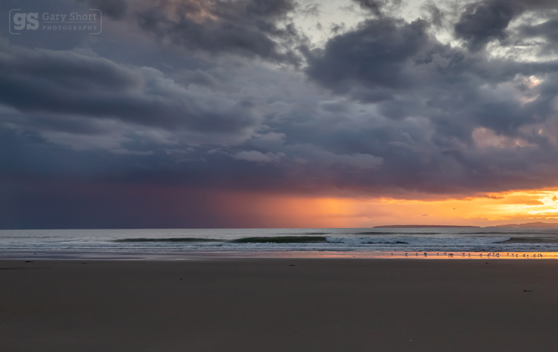 Storm light, Harlech beach - Snowdonia images