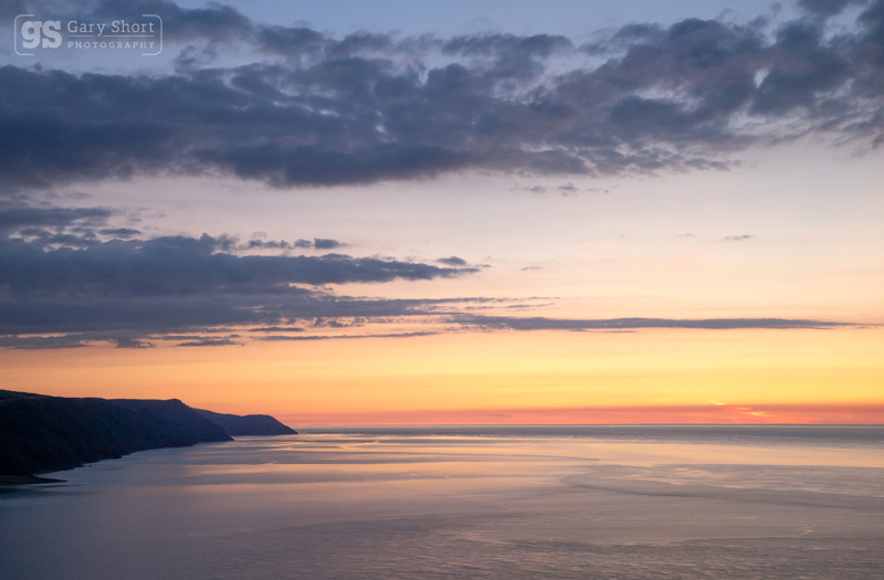 Dusk light, Exmoor coast - Exmoor National Park