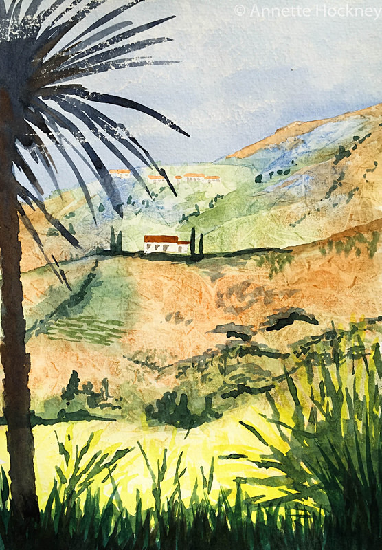 Spanish landscape - Watercolour paintings