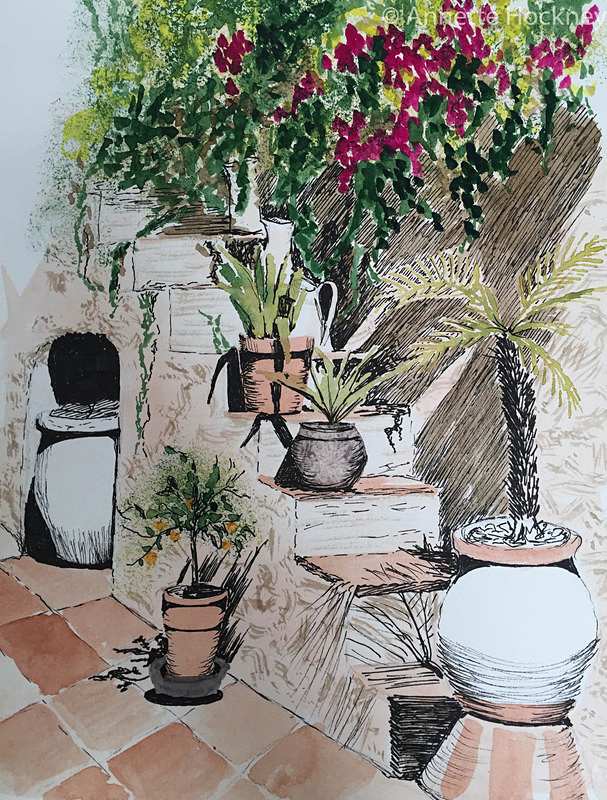 spanish courtyard - pictures using other media