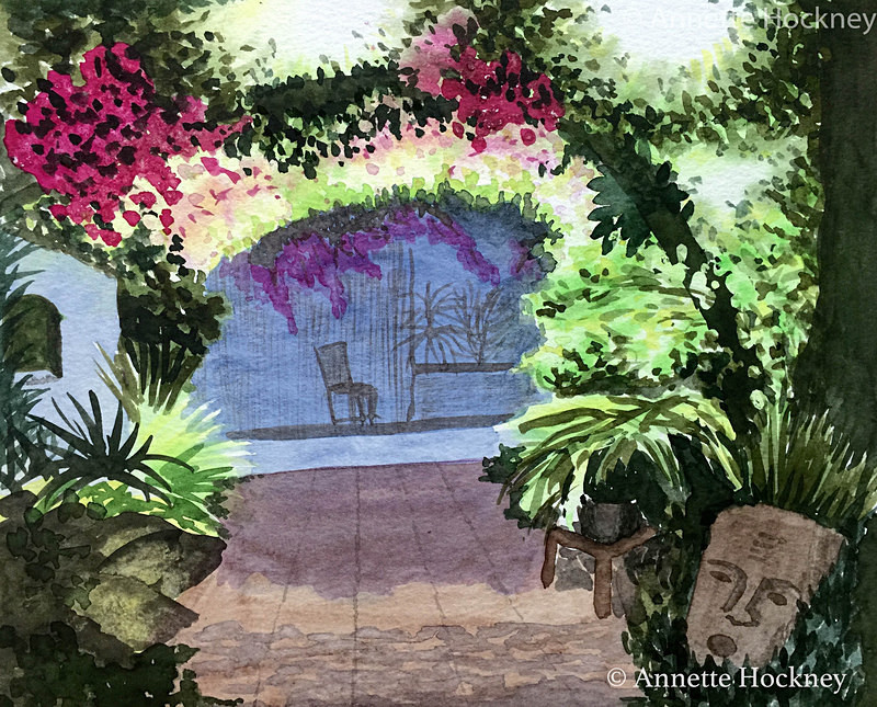 light through the arch - Watercolour paintings