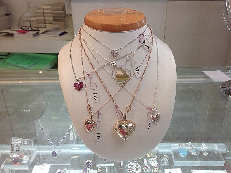 assortment of silver heart pendants - Introducing our new silver collection