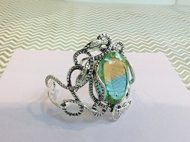 Silver rainbow quartz bangle.   £340.00 - Introducing our new silver collection