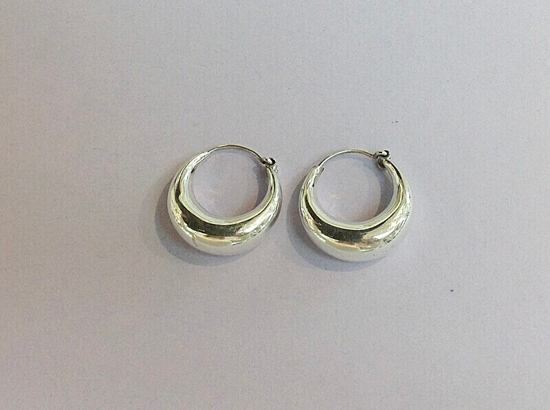 Silver hoop earrings.   £23.00 - Introducing our new silver collection