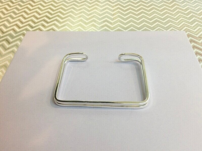 Silver oblong  style bracelet .   £79.00 - Introducing our new silver collection