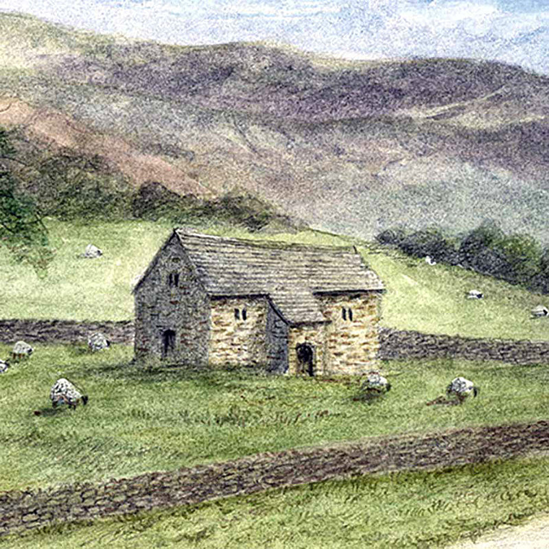 Dales Barn - Yorkshire Landscapes: Square Prints