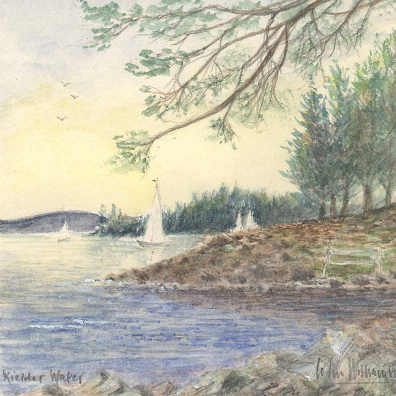 Kielder Water - Northumberland Landscapes: Square Prints