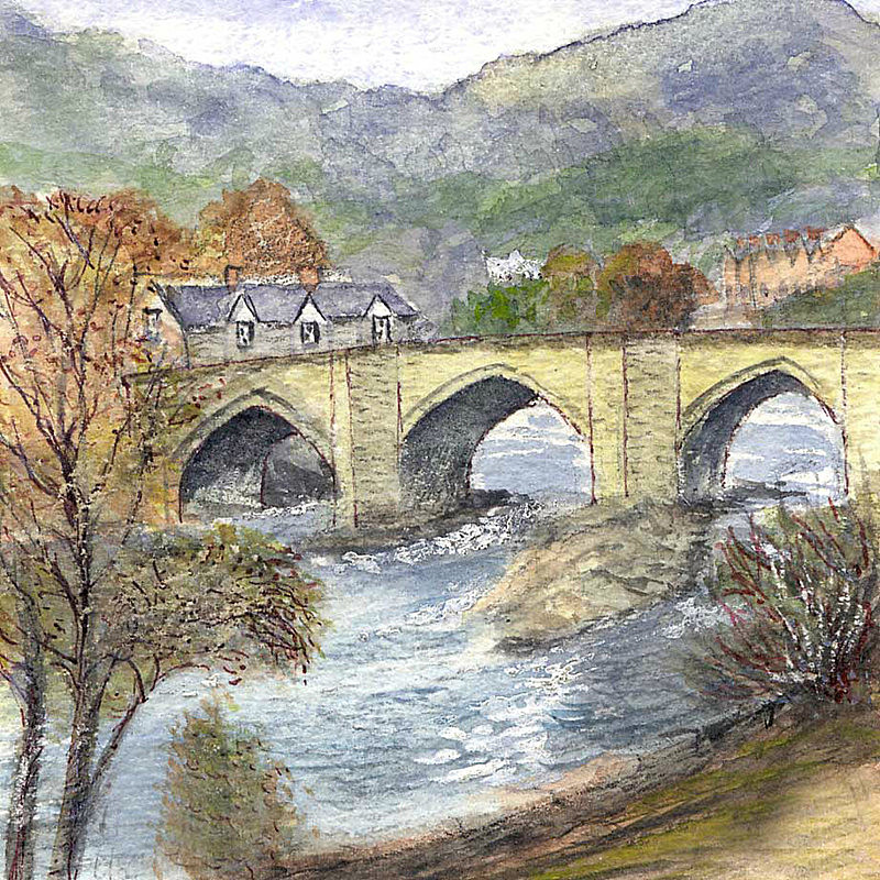Llangollen - Welsh Landscapes: Square Prints