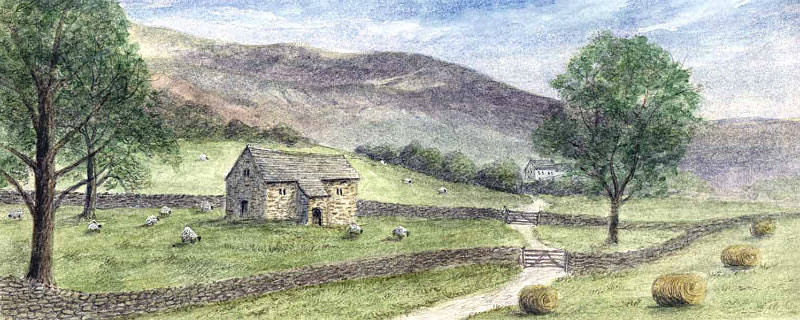 Dales Barn - Yorkshire Landscapes: Rectangle Prints