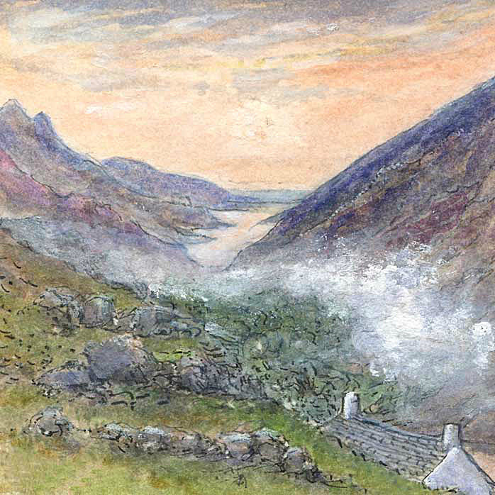 Llanberis Pass - Welsh Landscapes: Square Prints