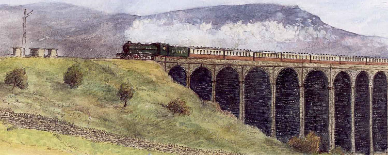 Settle to Carlisle Railway: The Flying Scotsman - Yorkshire Landscapes: Rectangle Prints