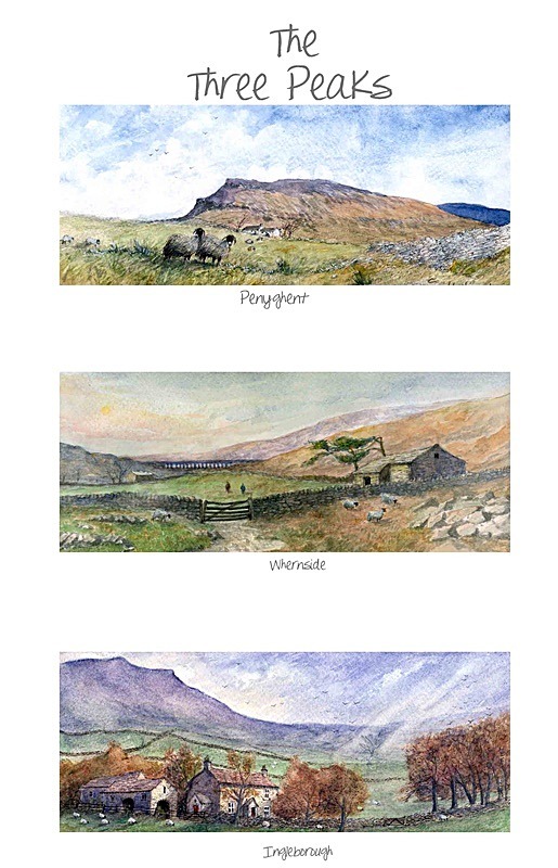 Three Peaks Rectangle - Yorkshire Three Peaks