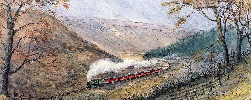 North Yorkshire Moors Railway from Newtondale - Yorkshire Landscapes: Rectangle Prints