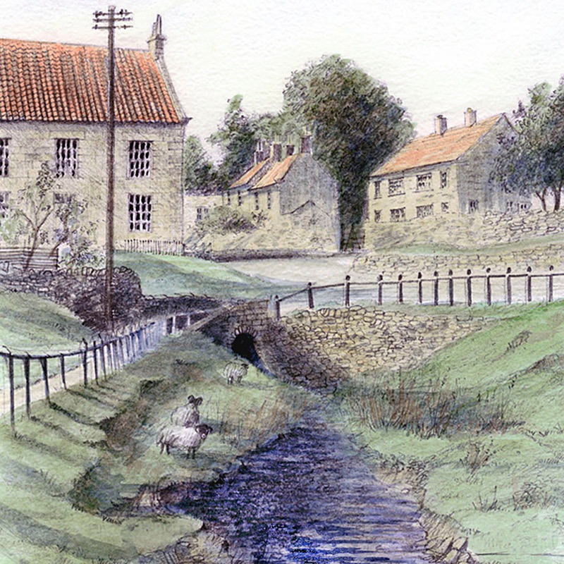 Hutton Le Hole - Yorkshire Landscapes: Square Prints