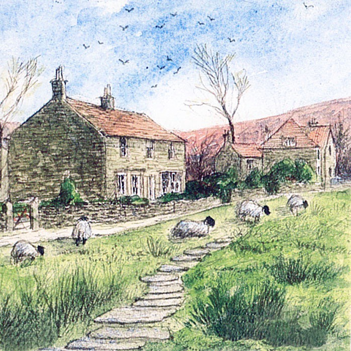 Goathland Village - Yorkshire Landscapes: Square Prints