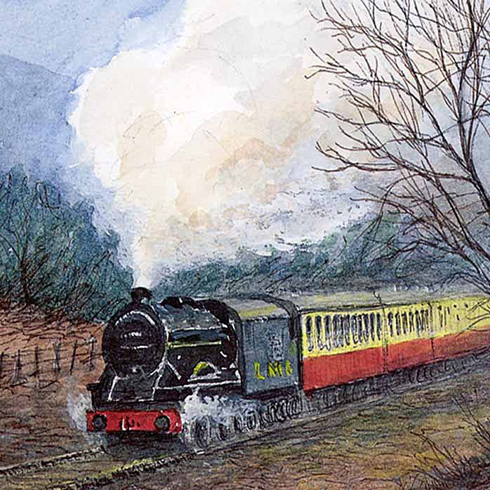 North Yorks Moors Railway - Yorkshire Landscapes: Square Prints