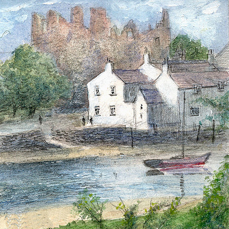 Kirkcudbright Castle - Scotland Landscapes: Square Prints